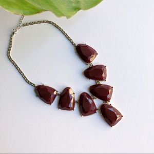 Sharlow Wine Statement Necklace